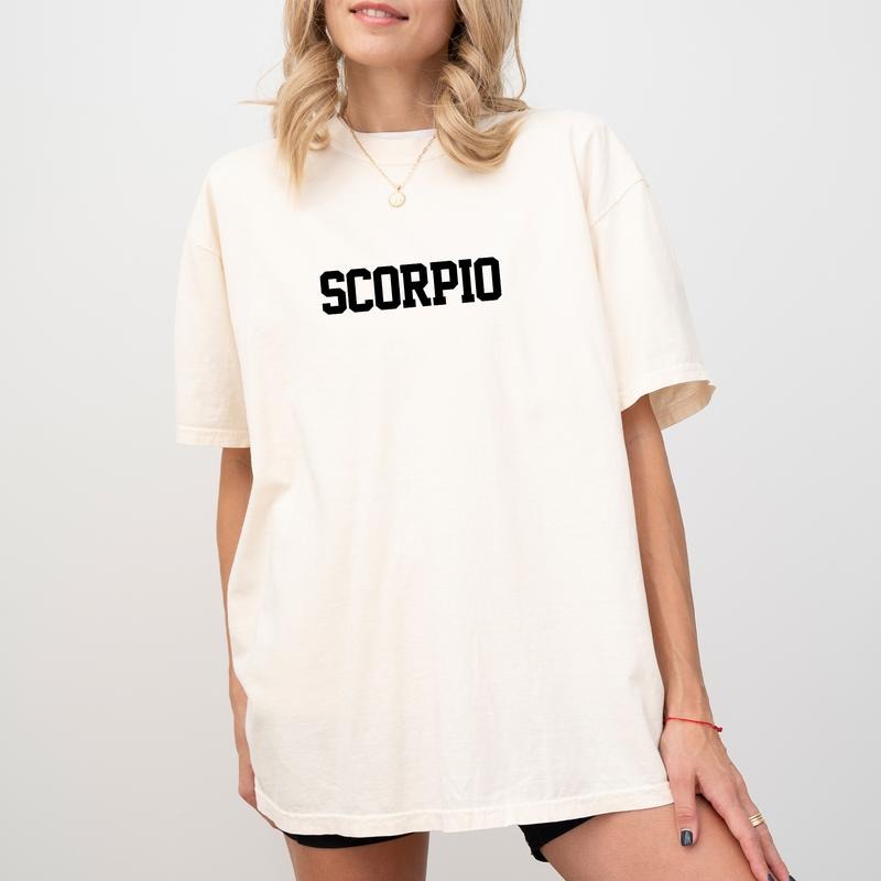 Comfort Colors Custom Zodiac Shirt, Astrology Lover Graphic Tee, Aries Taurus Gemini Cancer Leo Virgo Libra Unhinged Shirt, Scorpio Sagittarius Capricorn Aquarius Pisces Shirt, Women's Top, Womenswear, Cotton Comfy Fabric Relaxed Fit Style