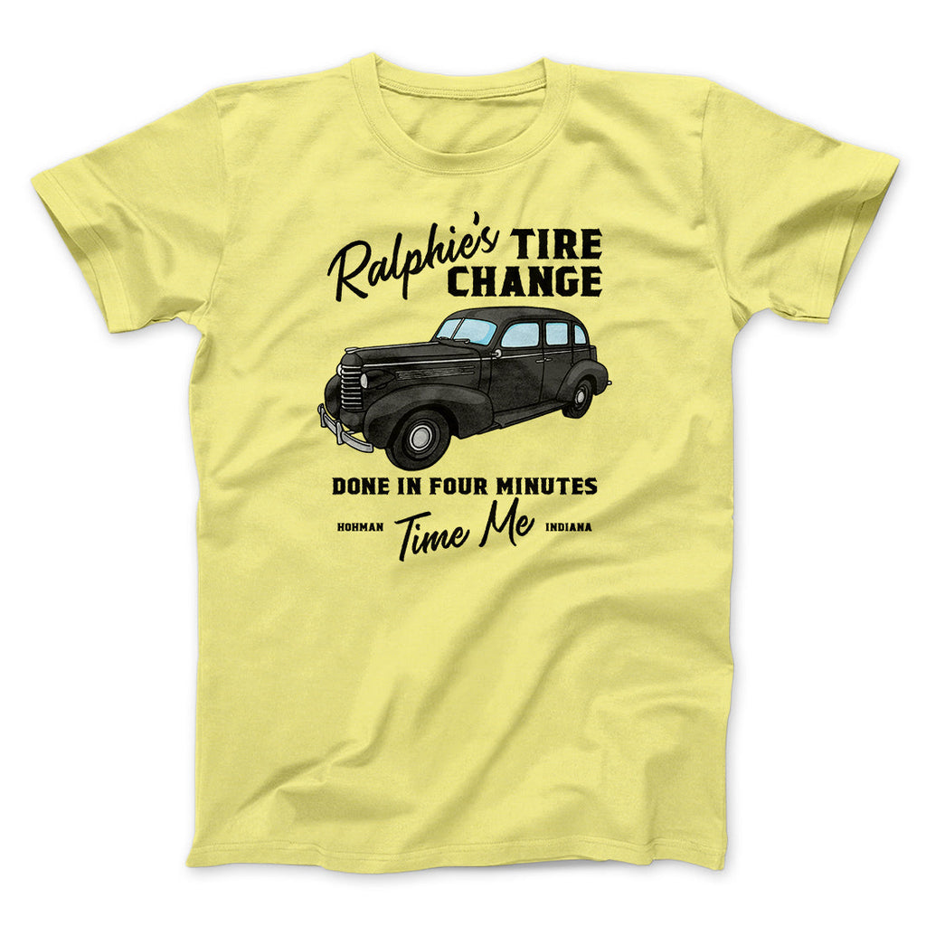 Ralphie's Tire Change Funny Movie Men/Unisex T-Shirt