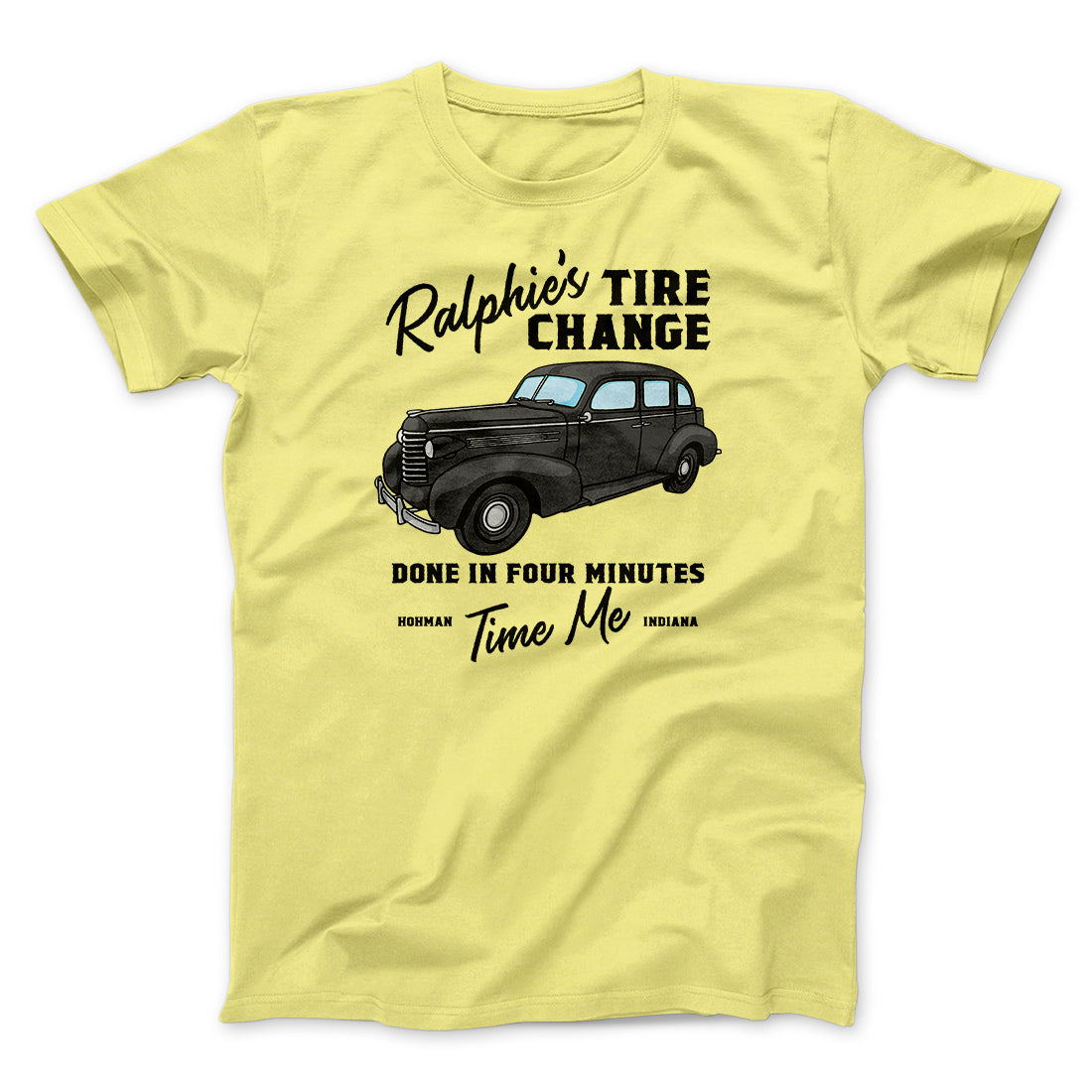 Ralphie's Tire Change Funny Movie Men/Unisex T-Shirt