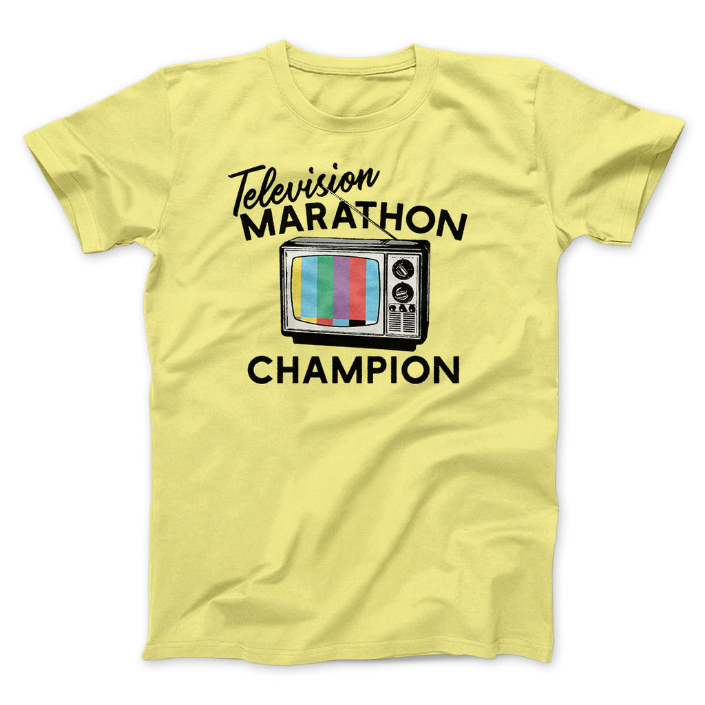 Television Marathon Champion Funny Movie Men/Unisex T-Shirt