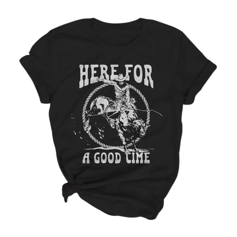 Country Music Shirt, Here For a Good Time Shirt, Rodeo Shirt, Unisex Crewneck Shirt, Country Girl Shirt, Cute Tshirt, Vintage Shirt