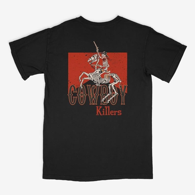 Cowboy marlb0r0 Killer Rodeo 90s T-Shirt, Vintage 2000s Graphic Western Shirt, Retro Cowboy Tee, Rodeo Relaxed Adult Unisex Shirt, Wild West 2sides  T-shirt, sweater and Hoodie cotton