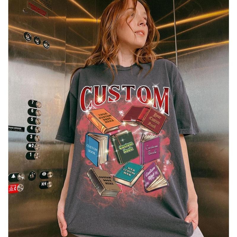 Custom Book Shirt, Retro Graphic 90s Shirt, bookish Bootleg Shirt, Personalize Bootleg Tee Custom Bootleg Rap Tee, Custom 90S Casual Cotton