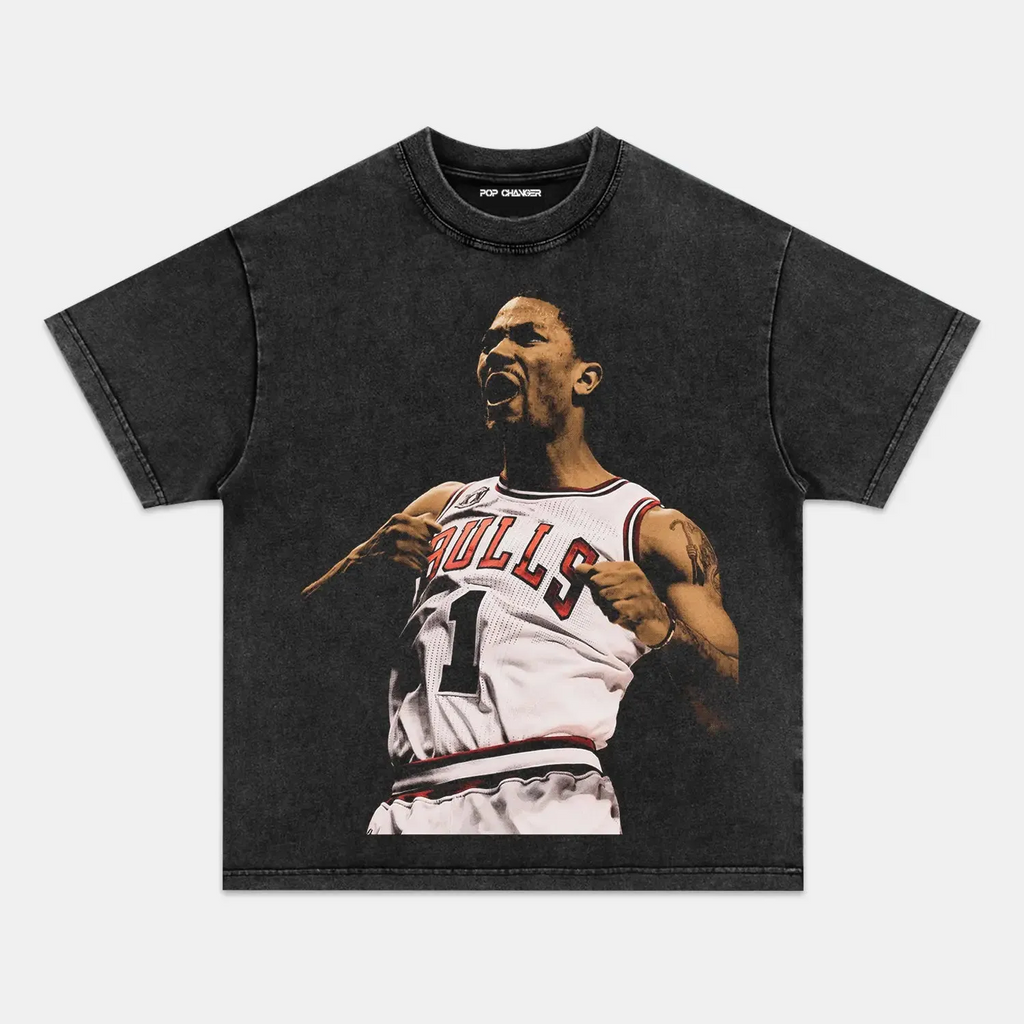 D-ROSE VINTAGE TEE Style001