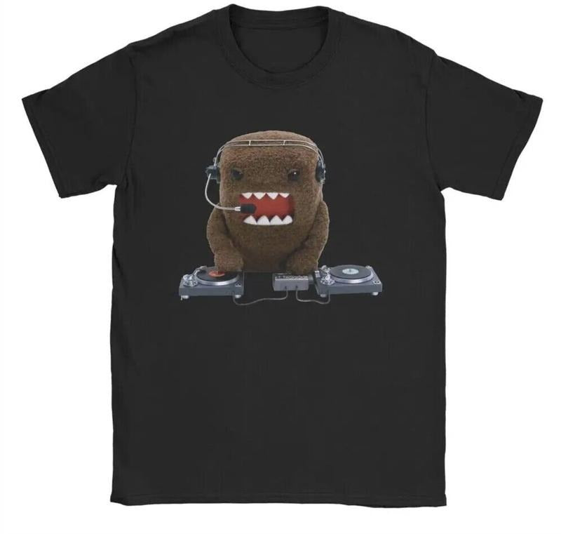 DJ DOMO KUN Y2K GRAPHIC SHIRT, cheap graphic tees,graphic tees, graphic tees for me Menswear Top Underwear Streetwear