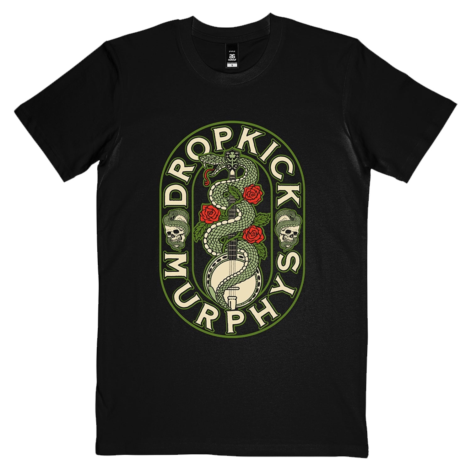Snake Banjo T-Shirt (Black Marle) - Tour Edition