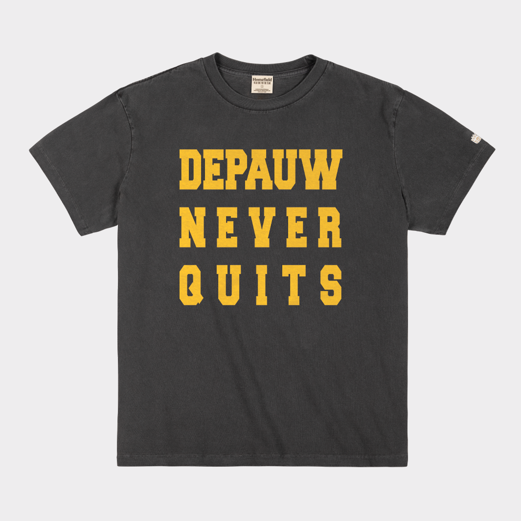 DePauw Never Quits Vintage Heavyweight Tee