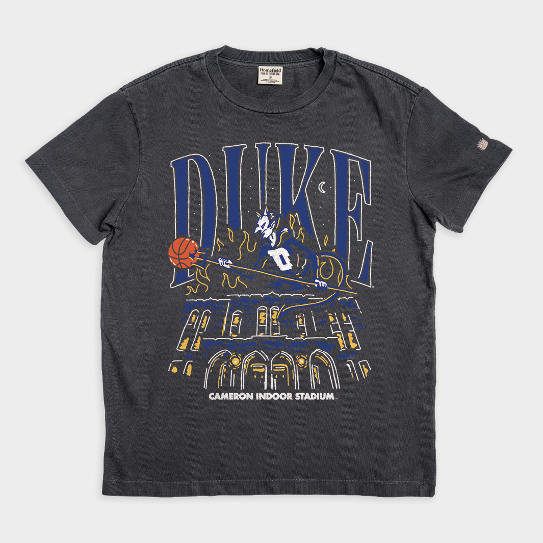 Duke Cameron Indoor Stadium Vintage Heavyweight Tee Style001