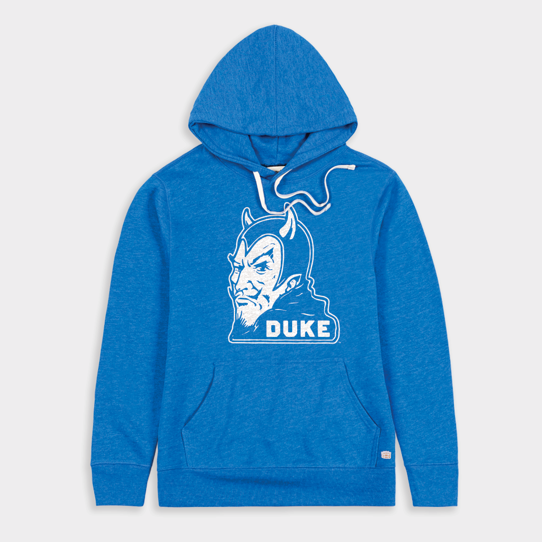Duke Vintage Blue Devil Logo Hoodie Style001