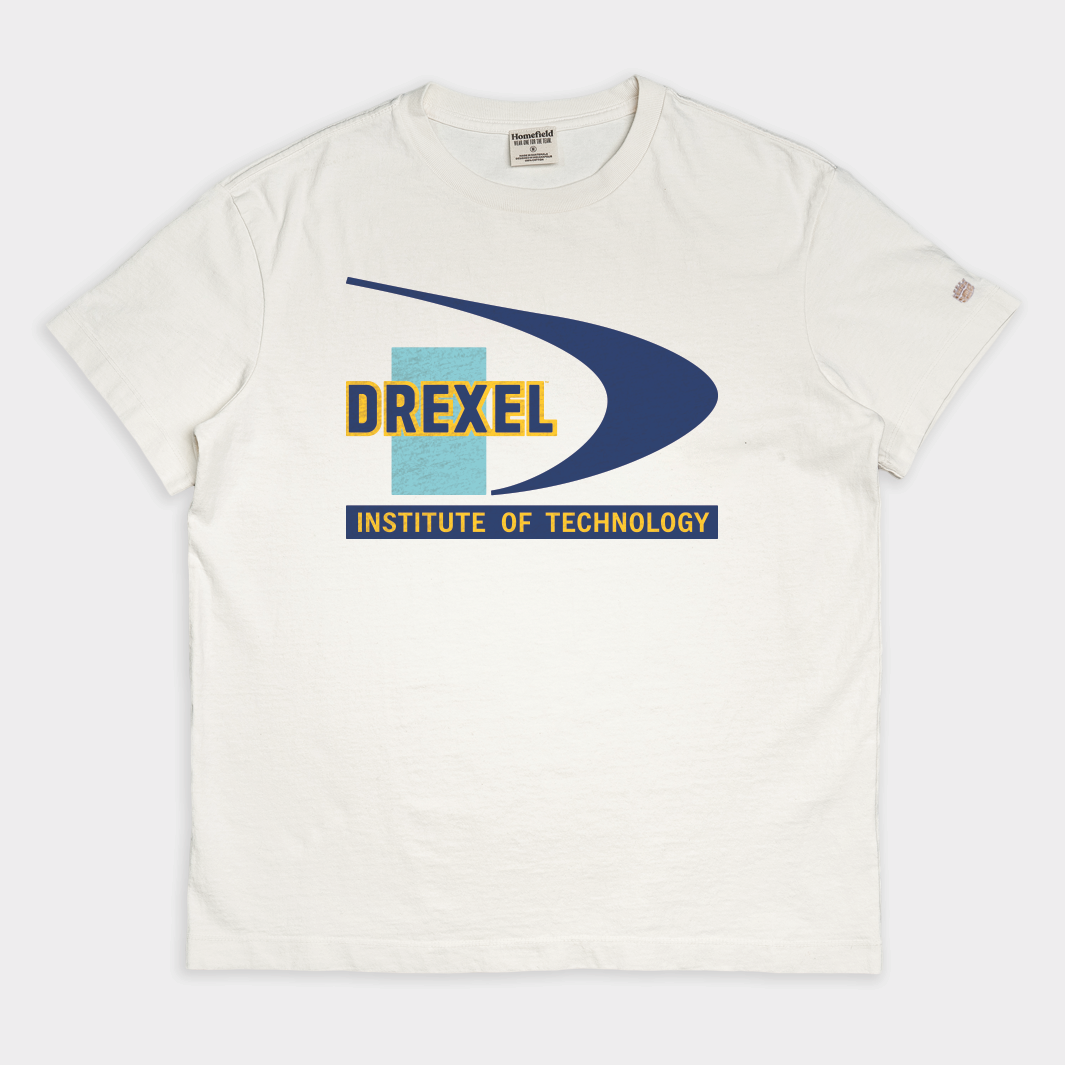 Drexel Retro Logo Vintage Heavyweight Tee