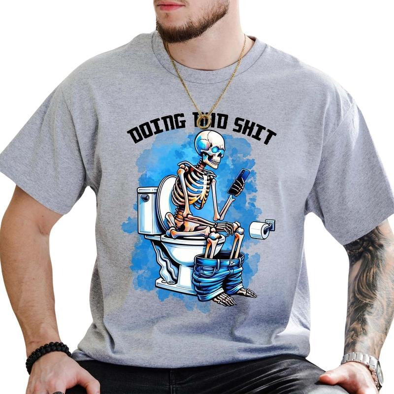 Dad Doing Shirt, Funny Father's Day Shirt, Funny Gift For Dad, Daddy Joke Shirt, Happy Fathers Day, Unhinged Shirt For Dad, Daddy's Gift Shirt, Comfy Fabric Graphic Tee, Men's Tops, Menswear, Cotton Fabric Tee