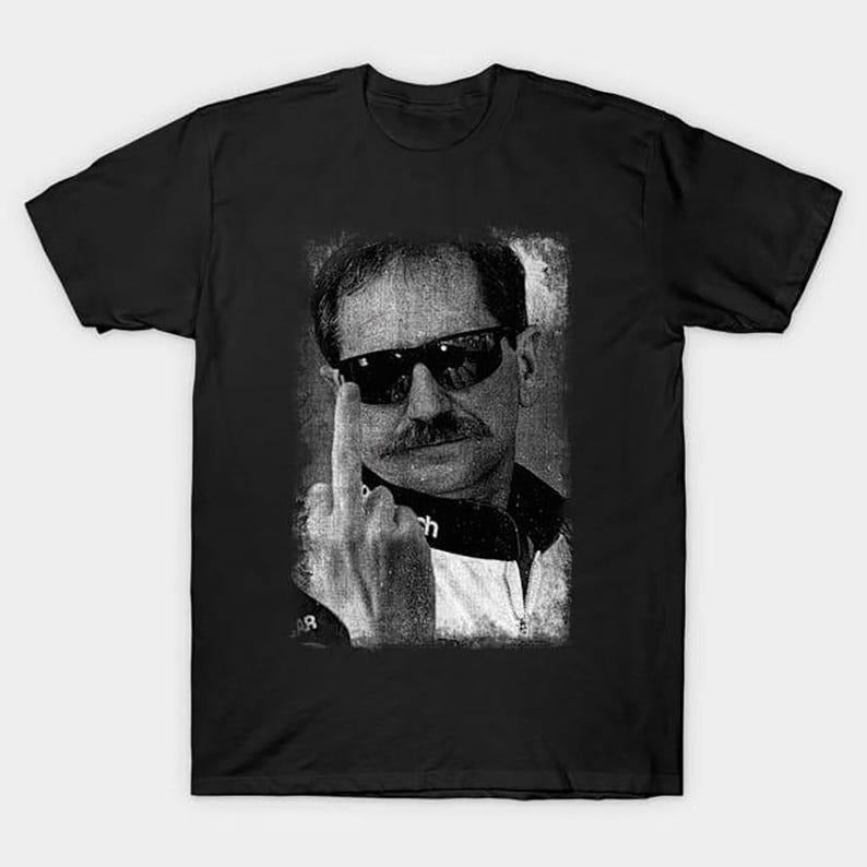Dale Earnhardt Finger Funny Vintage Graphic Distressed T-shirt, American Patriotic Tee, Nascar, Gifts For Men Women, Racing Shirt, Sweatshirt, Hoodie