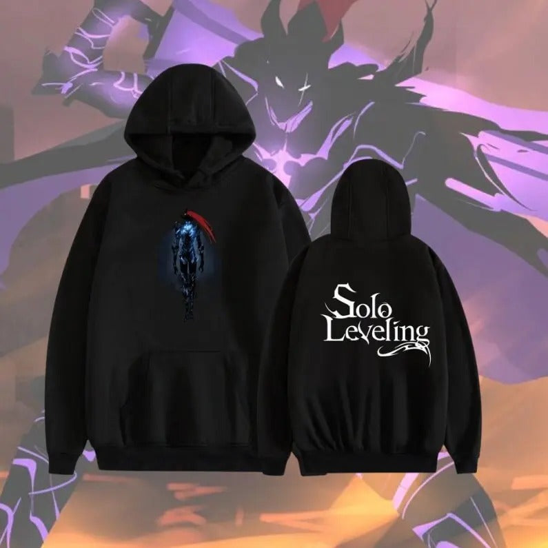 Dark Knight Igris Hoodie - Solo Leveling Anime Hoodie Design Cool Manga Inspired Streetwear