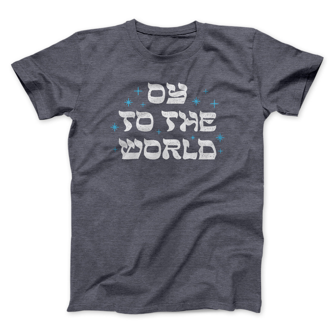 Oy To The World Funny Hanukkah Men/Unisex T-Shirt