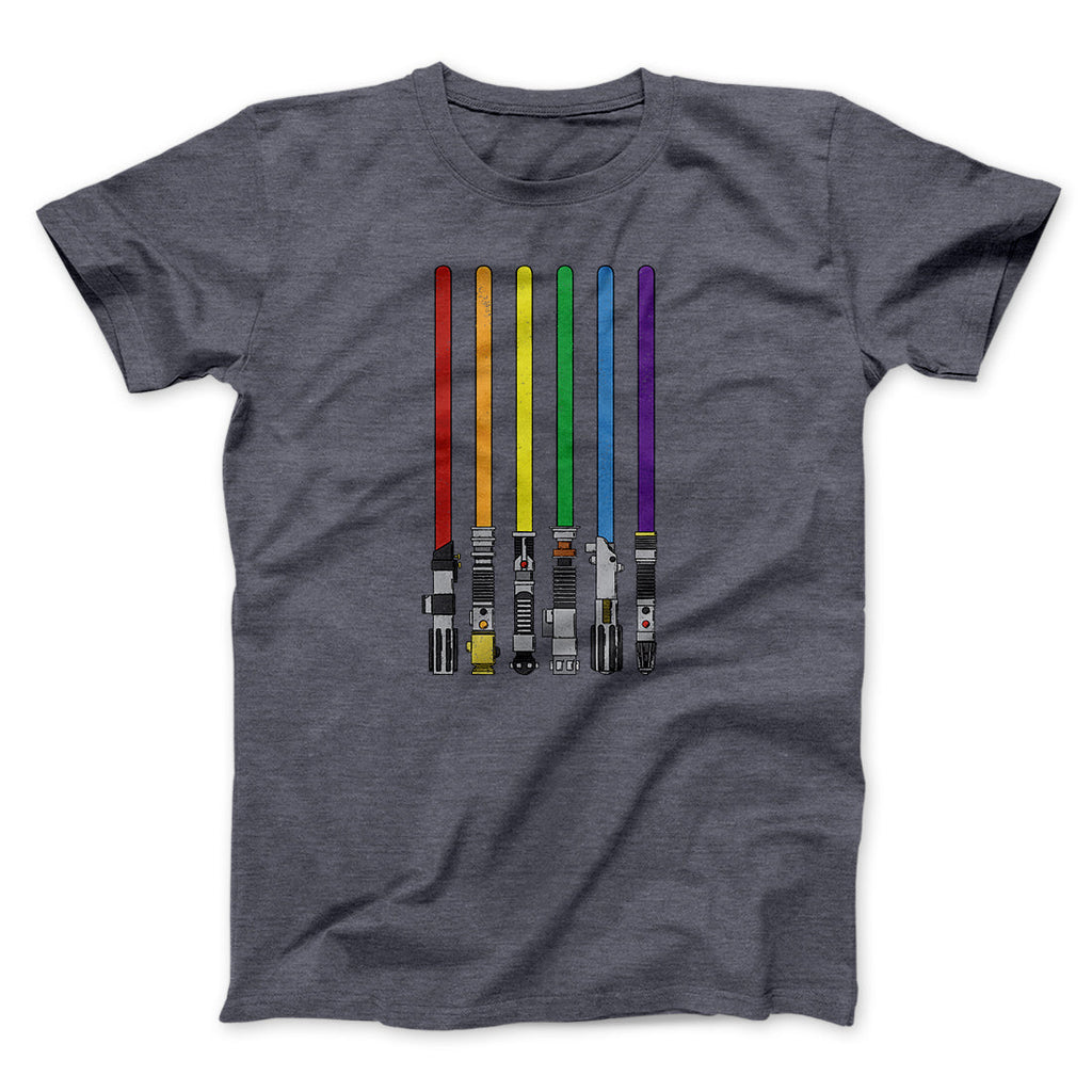 Lightsaber Color Rainbow Funny Movie Men/Unisex T-Shirt