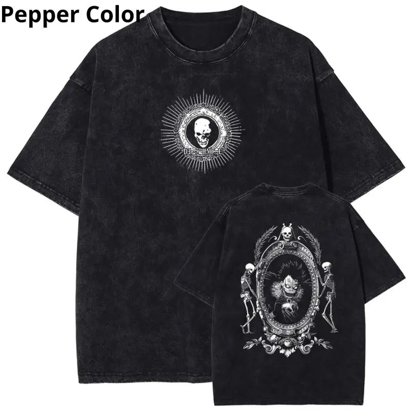 Death Note Ryuk's Mirror T - Shirt, Death Note Shirt, Anime Shirt, Graphic Tee, T-shirt For Men Top Menswear Womenswear