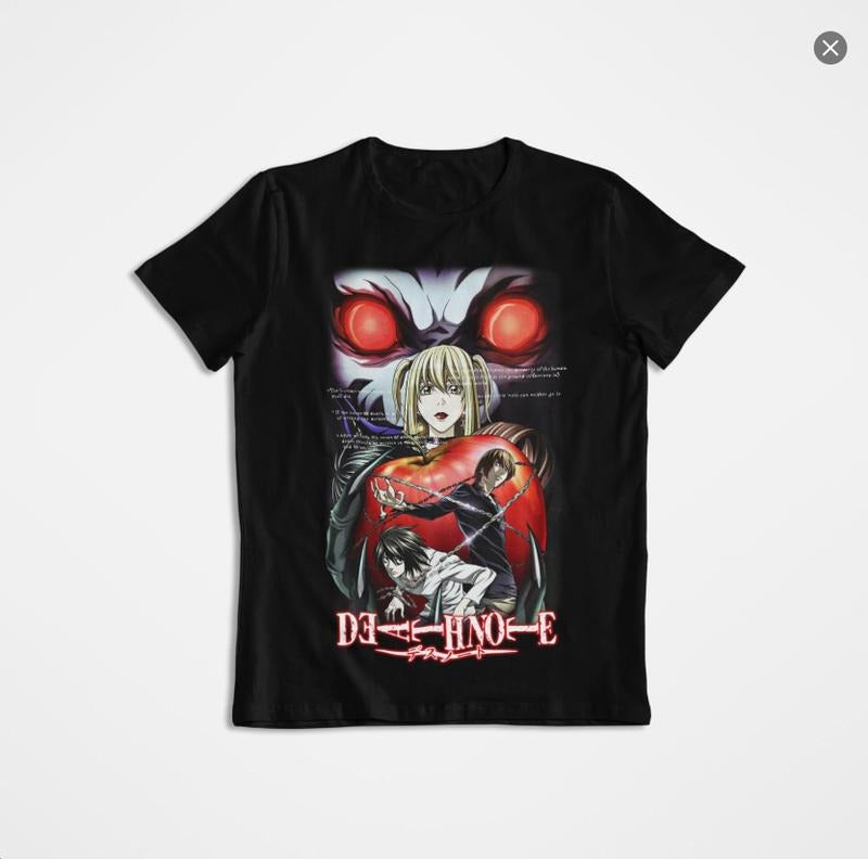 Death Note, Anime, Vintage Graphic Tshirt, Unisex y2k shirt