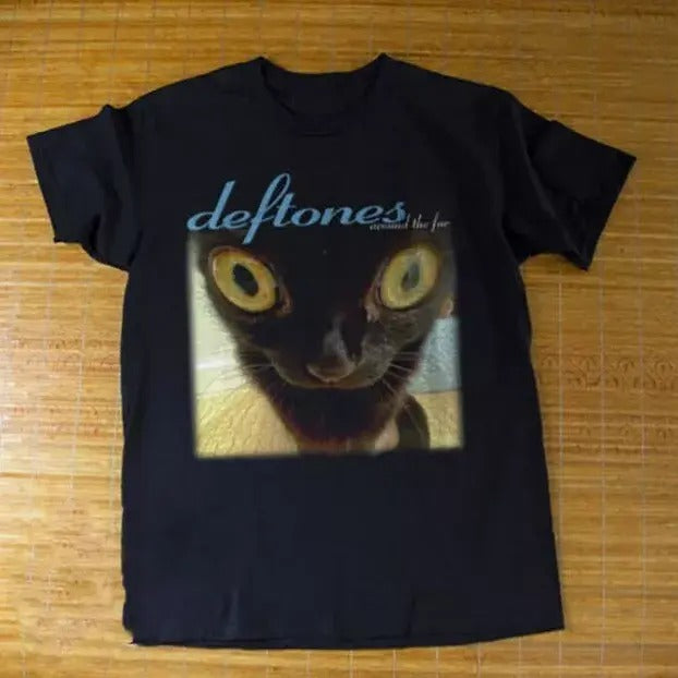 Deftones Around The Fur Funny Black Cat T-shirt Good