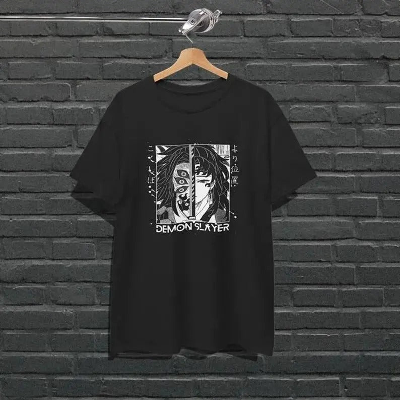 Demon Kokushibo Anime T-shirt Unisex, Yoriichi Tsugikuni Shirt, Anime Shirt, Anime Lover Shirt, Graphic Anime Tee, Manga Shirt, Japanese