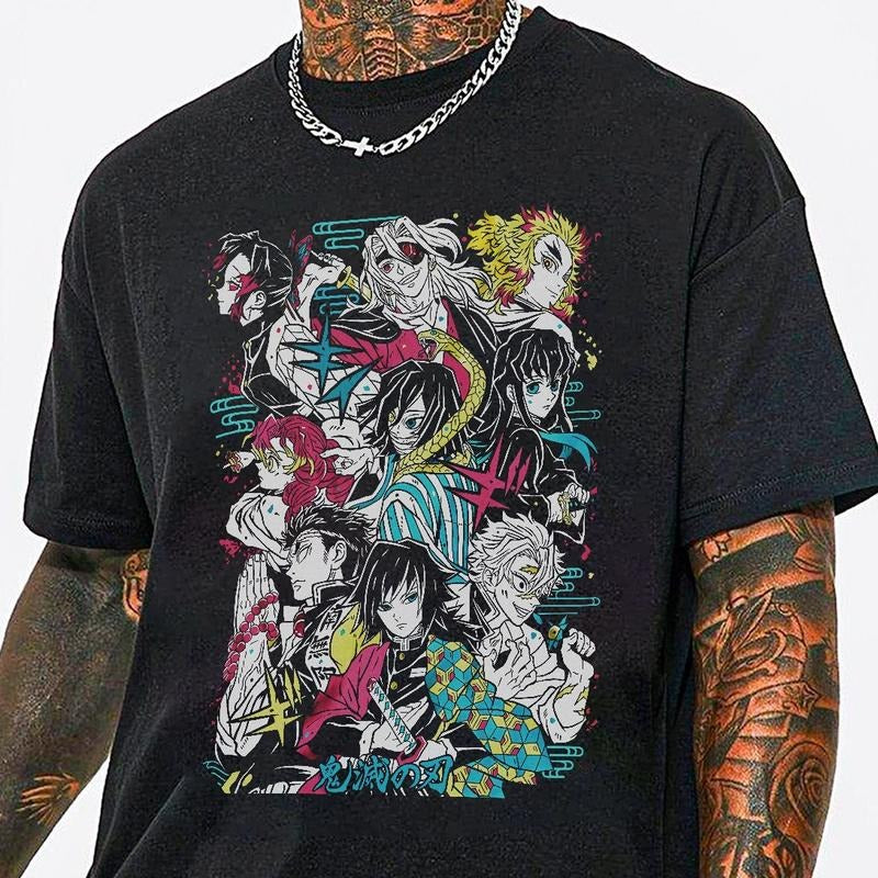 Demon Slayer Hashira characters shirt, Demon Slayer Hashira training Arc, Kimetsu No Yaiba t-shirt, anime sweatshirt hoodie, Tanjiro shirt, Rengoku t-shirt