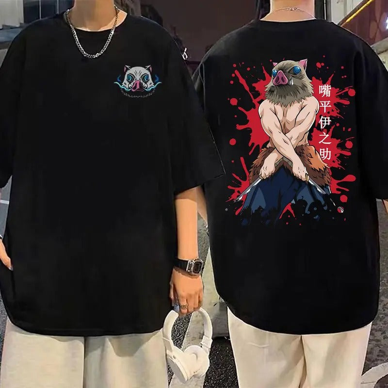 Demon Slayer Inosuke 90s Style T-Shirt Sweatshirt Anime Manga Shirt Gift For Men and Women Sweatshirt, Hoodie, Comfort Colors