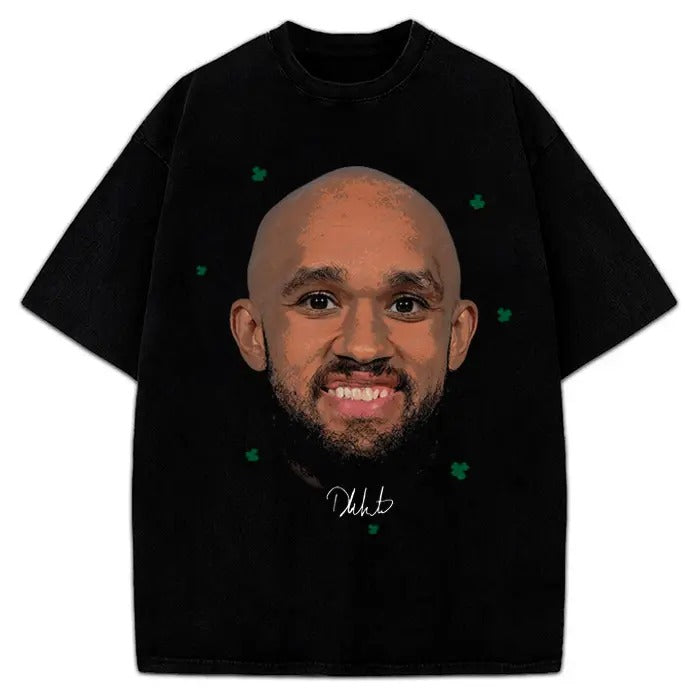 Derrick White T-Shirt Boston Basketball Custom Fan Art Design Graphic T-Shirt Graphic Tee Crewneck Cotton Menswear Top