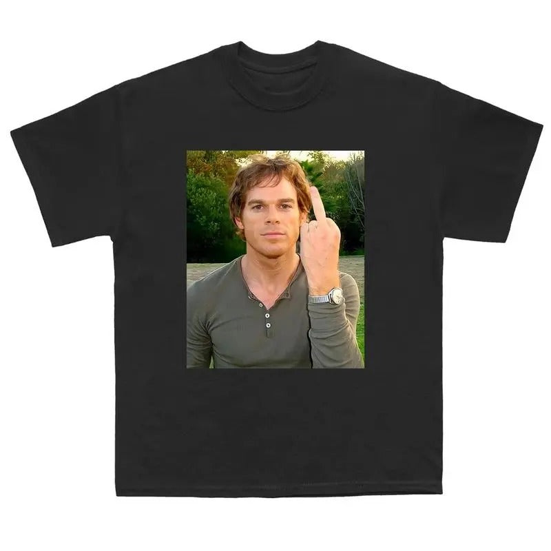Dexter Morgan T-Shirt Funny Movie Graphic Tee for Men Women Menswear Streetwear Crewneck Round Neck Tshirt