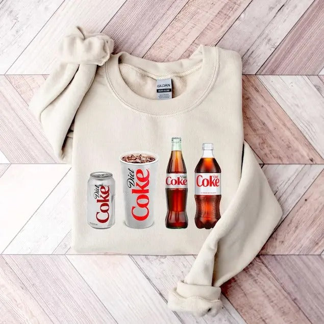 Diet Coke Sweatshirt, Diet Coke Lover Sweatshirt, Funny Coke Shirt, Coke Lover Sweater, Diet Coke Long Sweater