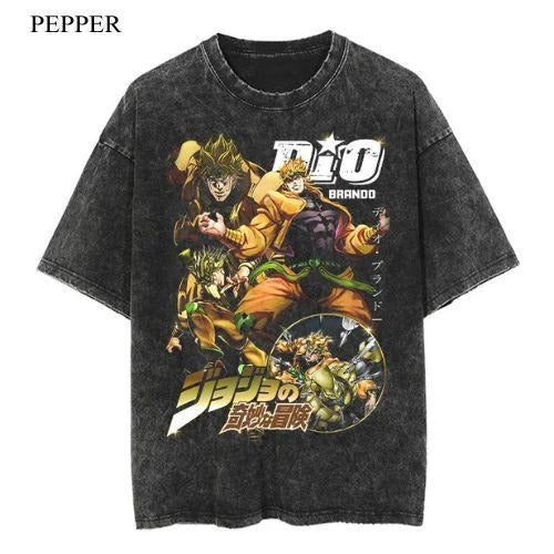 Dio Brando Monster Vintage T-Shirt, Anime Manga Unisex T-Shirt, Gift For Him Menswear Top