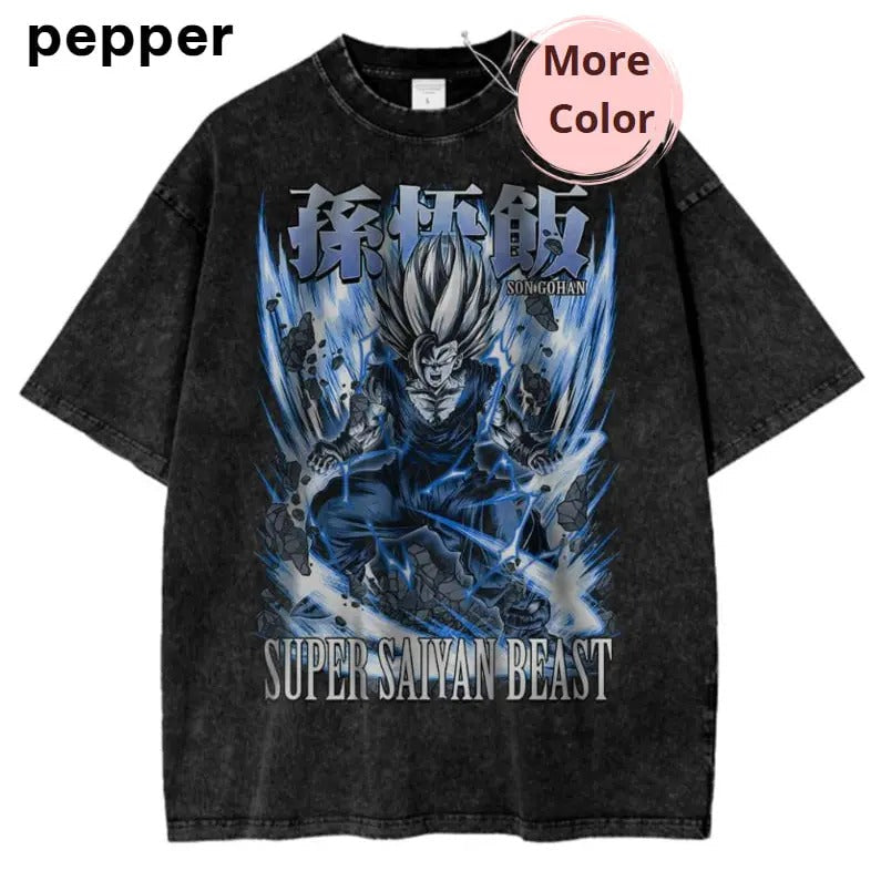 Dragon Ball Z Son Gohan Vintage Tee, Anime Shirt for Fans, anime Graphic Tee,  vintage clothing men, anime clothing, Menswear Top Shortsleeve