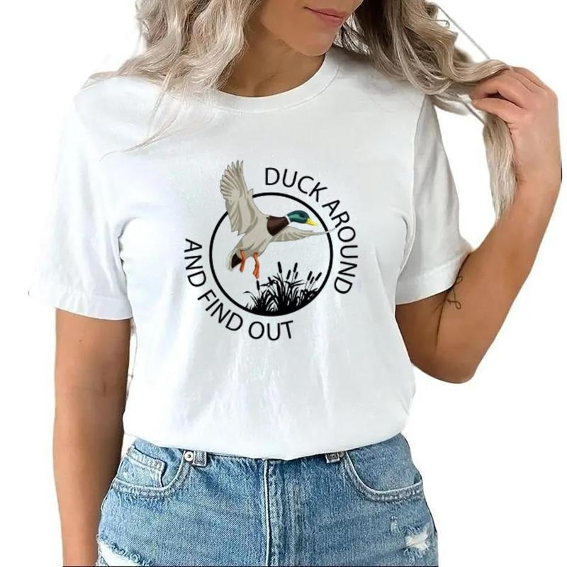 Duck Around and Find Out Shirt, Funny Duck Sweatshirt, Funny Duck Lover Gift, Gift for Animal Lovers, Funny Friends Gift Unisex