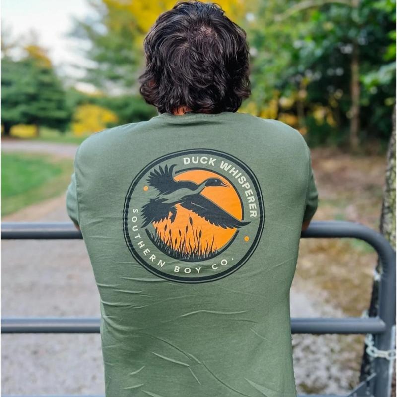 Duck Whisperer Short Sleeve Tee, Funny Hunting Shirt, Outdoor Adventure Tee, Waterfowl Lover Shirt D8RM4