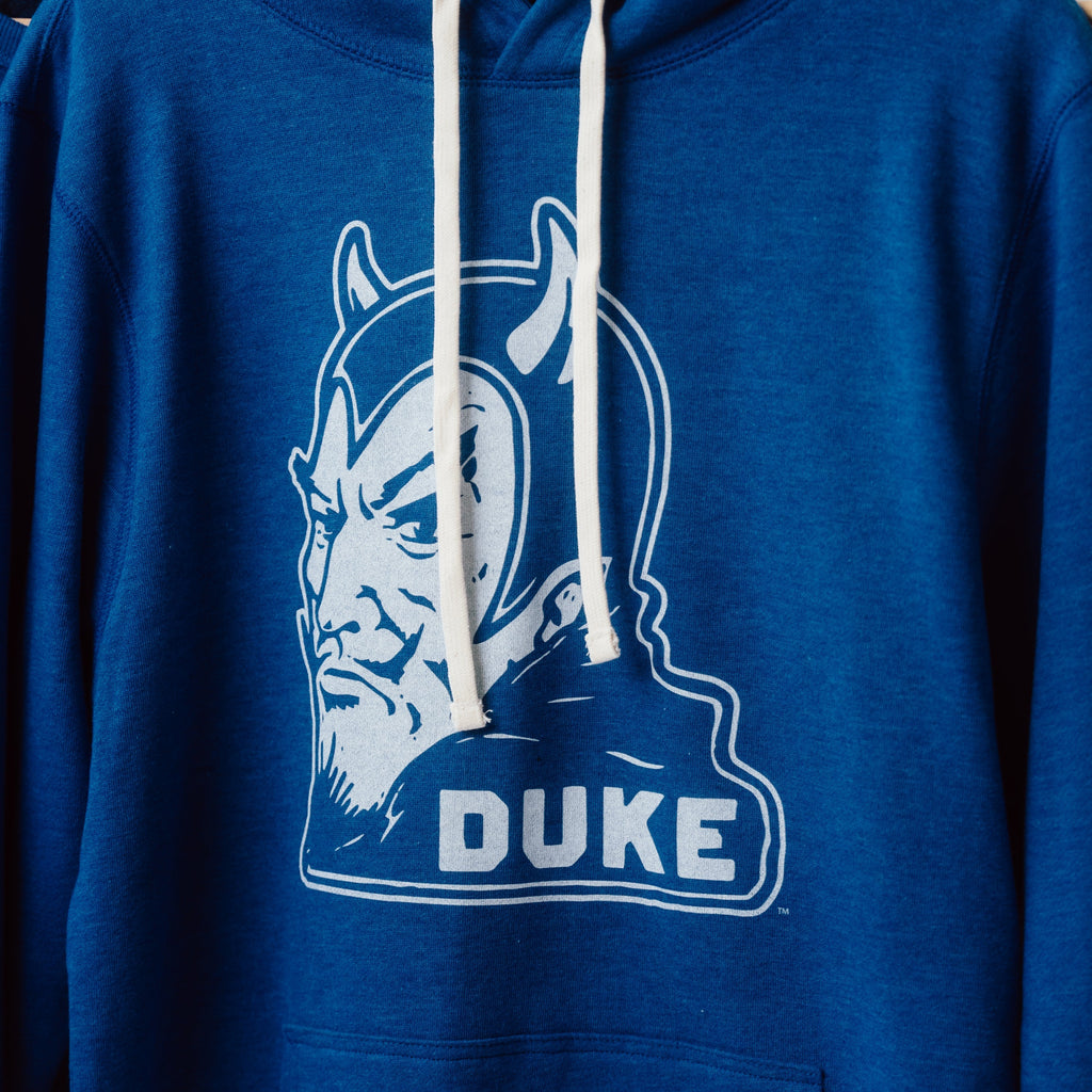 Duke Vintage Blue Devil Logo Hoodie Style001