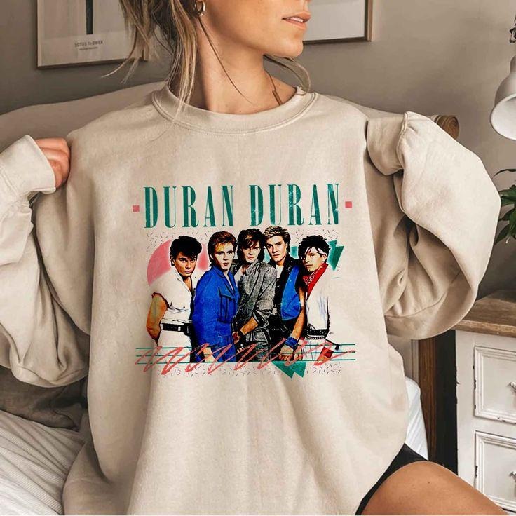 Duran Duran Tour Sweatshirt, 80s Pop Rock Tribute Edition