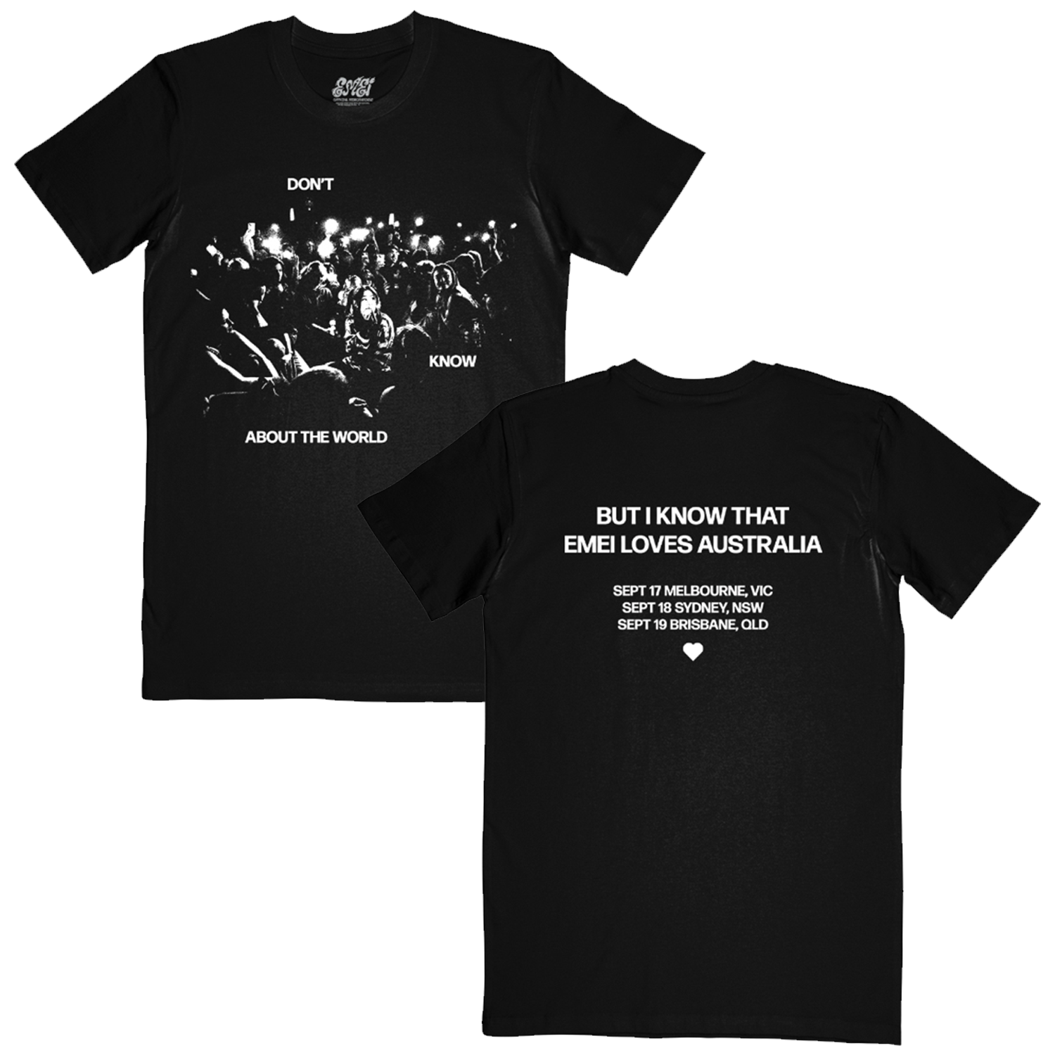 AUS Tour T-Shirt (Black) Style001