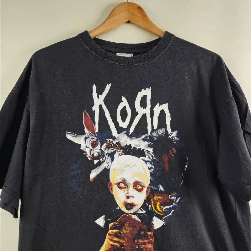 Early 2000s Y2K Korn Vintage T-Shirt, Unisex Shirt, Gift for her Graphic Tee Hot All Size