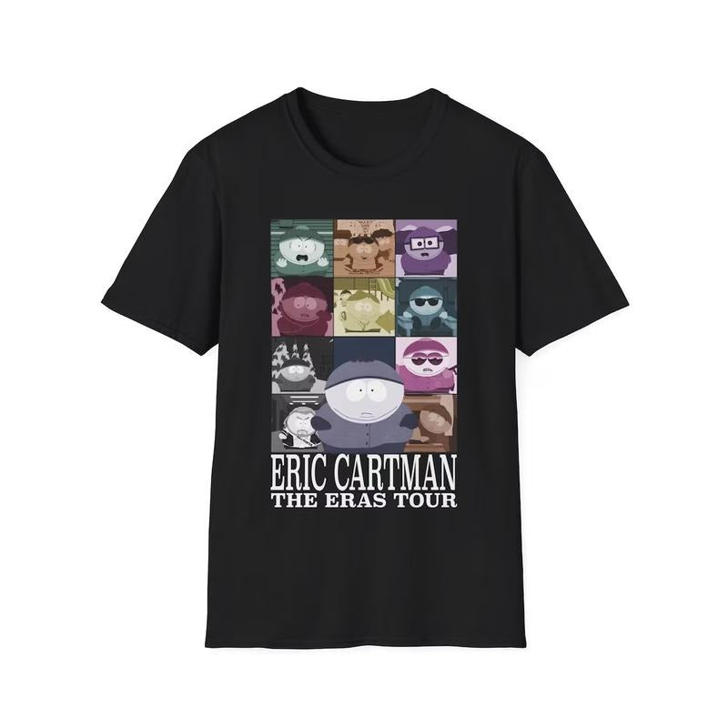 Eric Cartman The Eras Tour Unisex Softstyle T-Shirt, Southpark Sweatshirt, tv show crewneck, cartoon, Southpark tshirt
