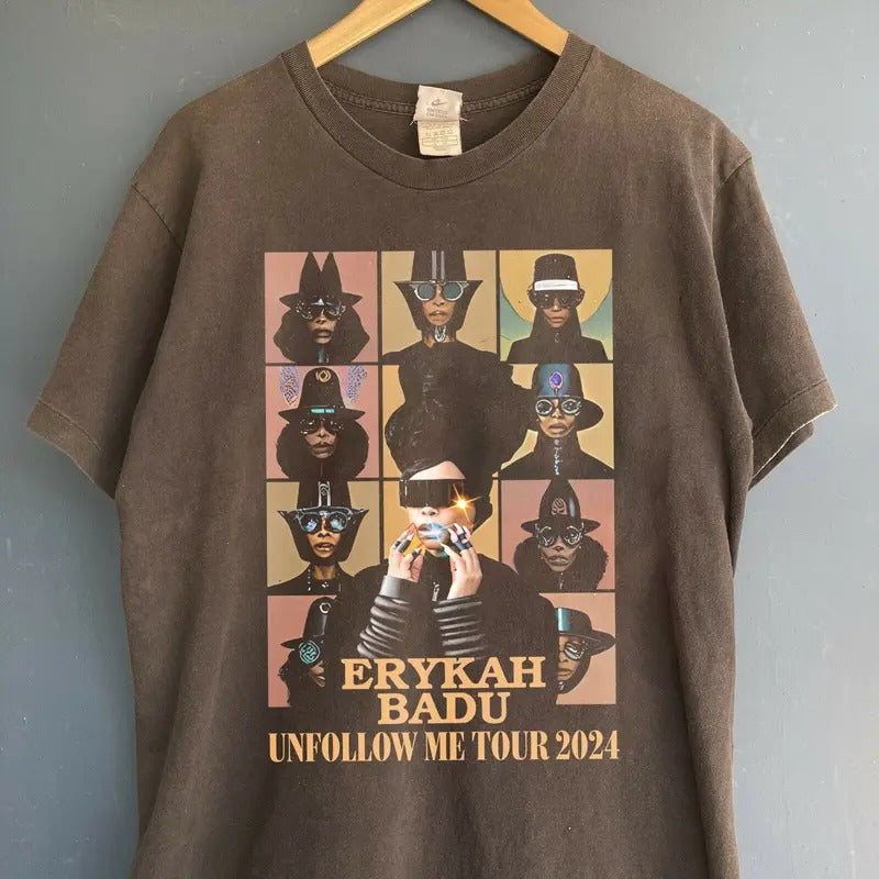 Erykah Badu concert shirt ,Erykah Badu 2024 shirt, Gifts for Fans, 90s Erykah Badu Graphic tour Shirt, Music Rock, Gift For Women shirt