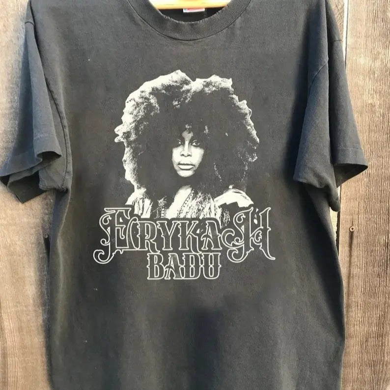 Erykah music 2024, Graphic tour Shirt, Erykah Badu concert 2024 shirt, 90s Music Rock, Gift For Women shirt Cotton Top Cotton Top Cotton Top Womenswear Fit
