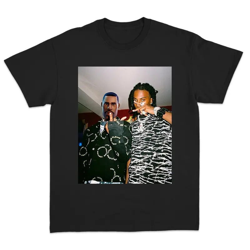 F0rtnite x Carti Shirt Graphic Tee Shirt Vintage Oversized Cotton Short Sleeve Streetwear Casual Trend shirt Gift For Fans