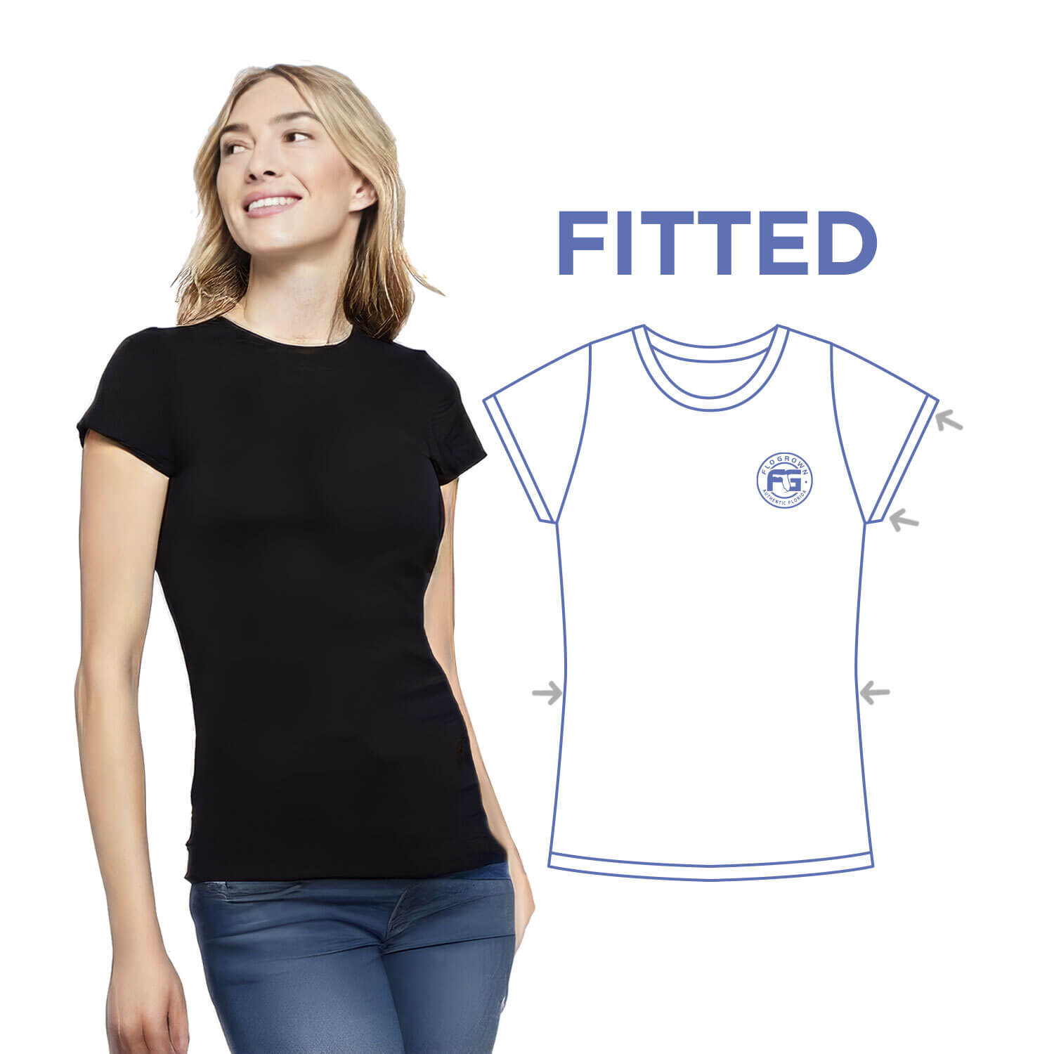 Vintage Orange Label Fitted Women's Tee