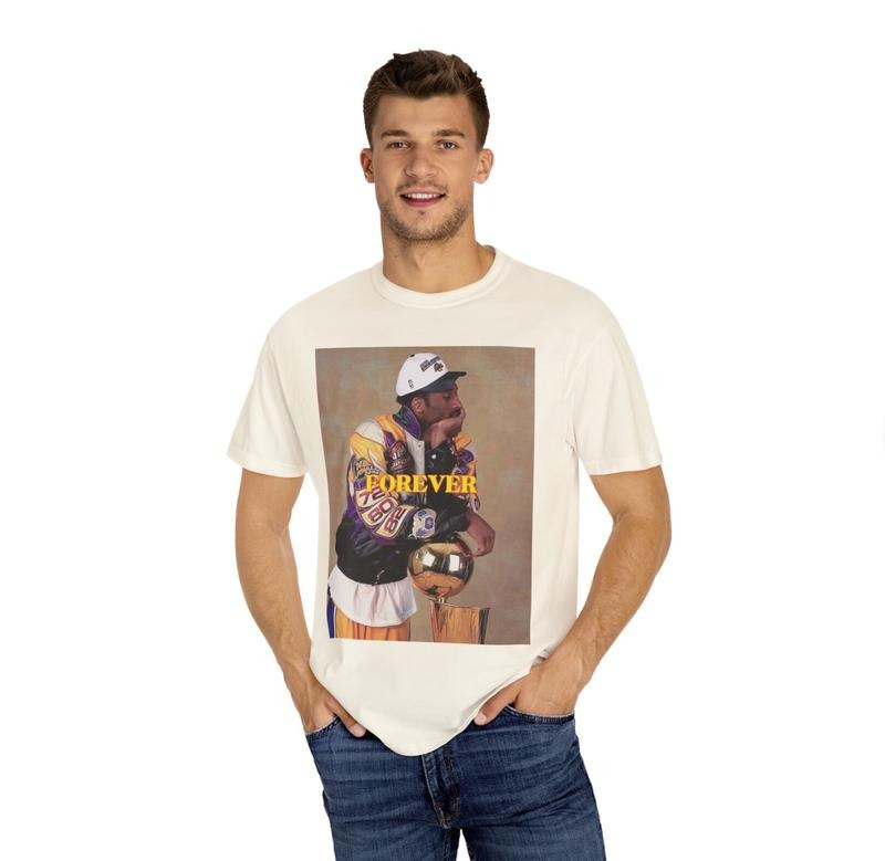 FOREVER Kobe Bryant Los Angeles Lakers Championship Trophy T-shirt Menswear Top