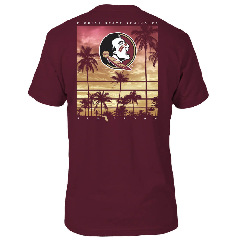 Florida State Seminoles Cardinal Sunset Poster Tee