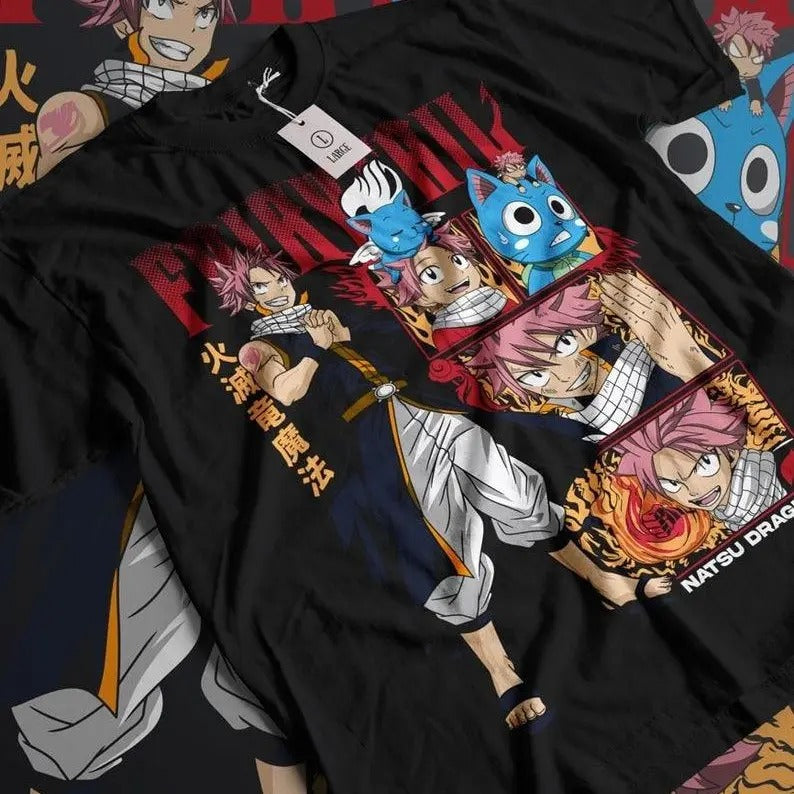 Fairy Tail #Guild Shirt Natsu #Dragneel, Gray Fullbuster, Gajeel #Redfox Iron #Dragon Slayer Anime #Dragon Slayers T-Shirt