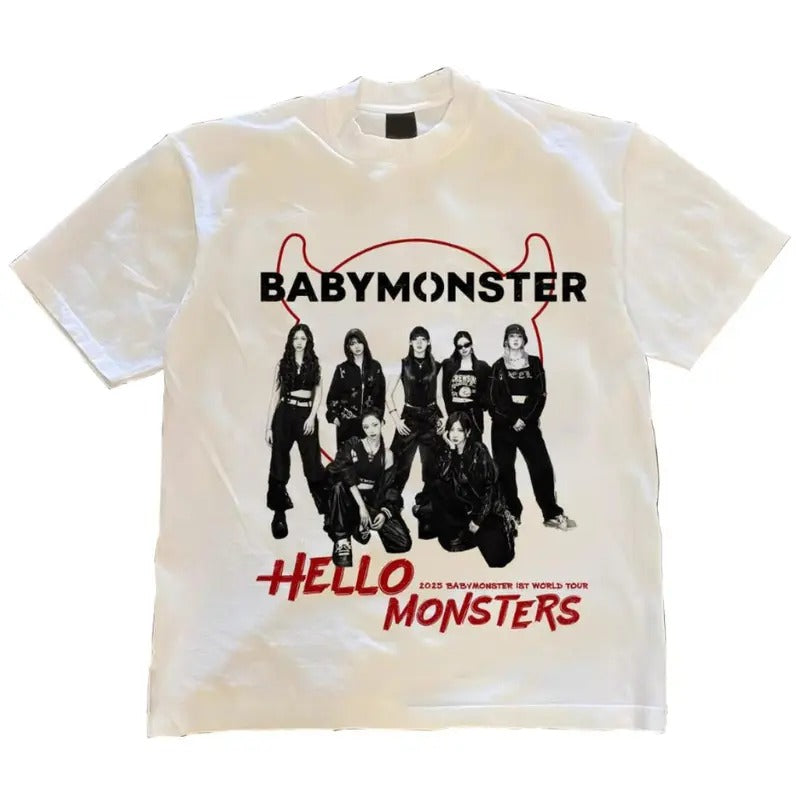 Fans Gift Babymonster Retro Style World Tour Shirt 2025 Edition