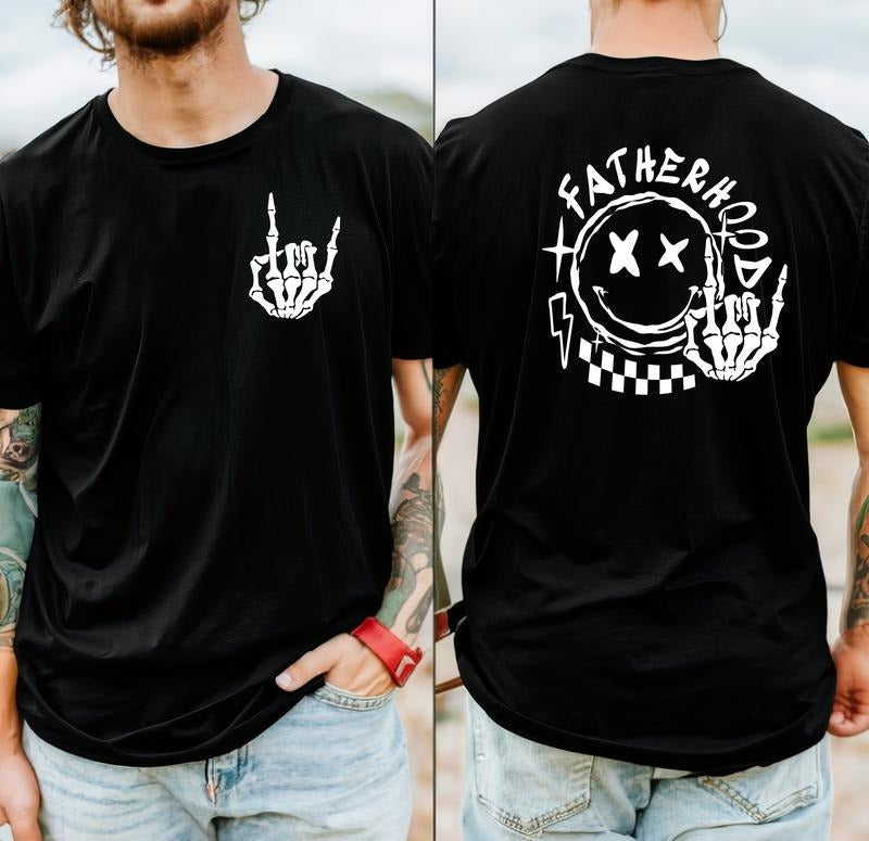 Fatherhood Backside Shirt Funny Dad Gift Beard Shirt Cool Dad Shirt Fathers Day Gift New Fathers Day Gift Best Dad Shirt Papa Shirt TK43GN