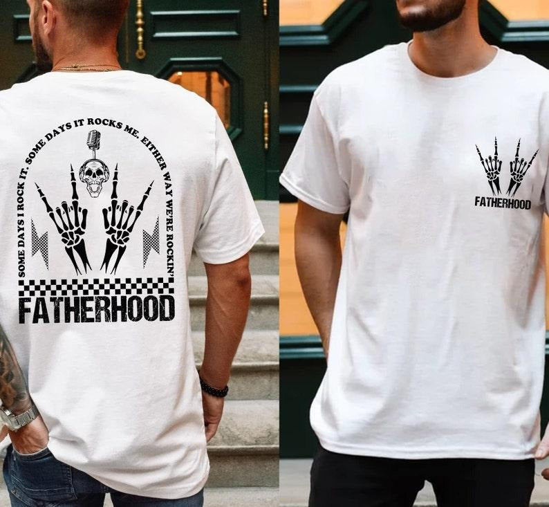 Fatherhood Some Day I Rock It T-shirt, Retro Fatherhood Shirt, Father's Day Gift, Daddy Shirt, Funny Fatherhood Rock Skeleton T-shirt  T-shirt, sweater and Hoodie