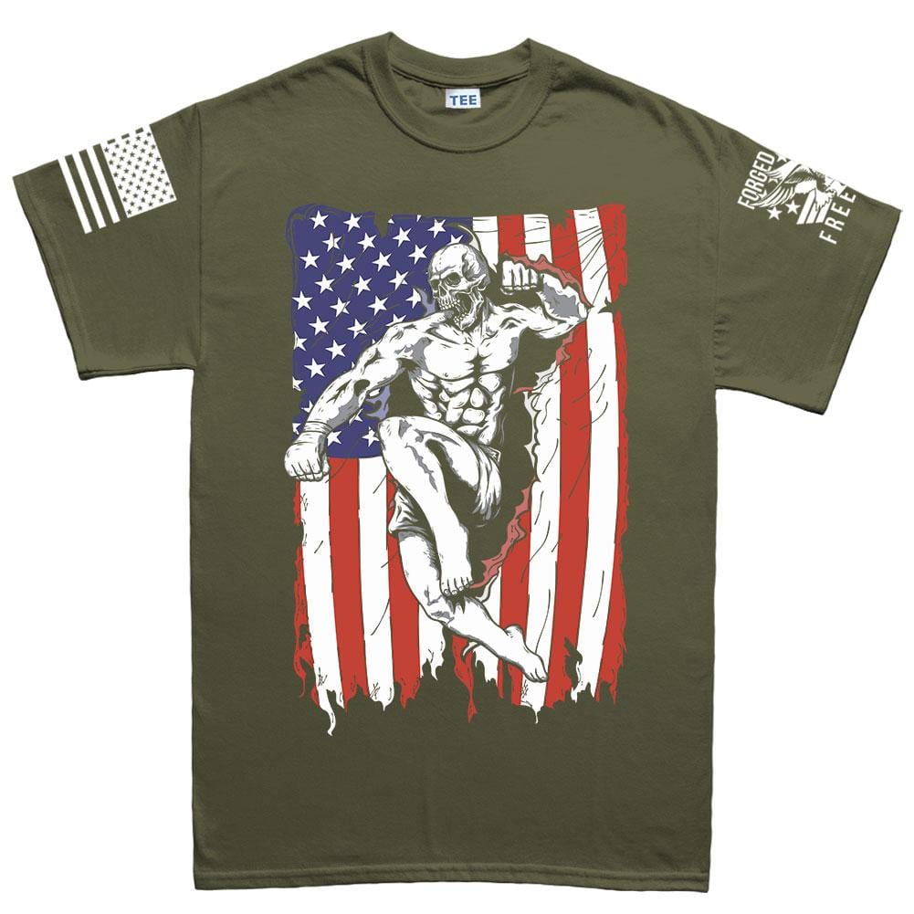 Mens American Fighter T-shirt Style001