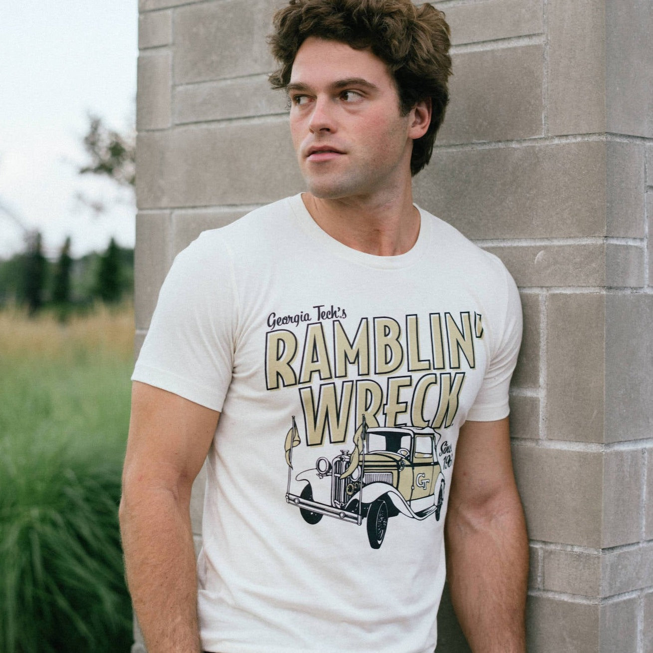 Georgia Tech Ramblin' Wreck Vintage Tee Style001