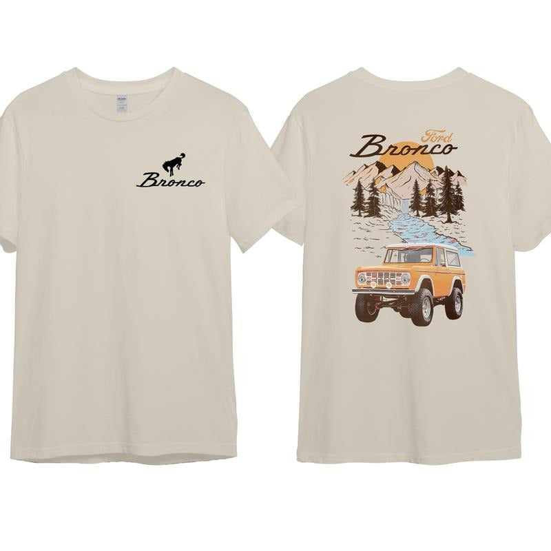 Ford Bronco T-Shirt The Vintage Car National Park Style Streetwear